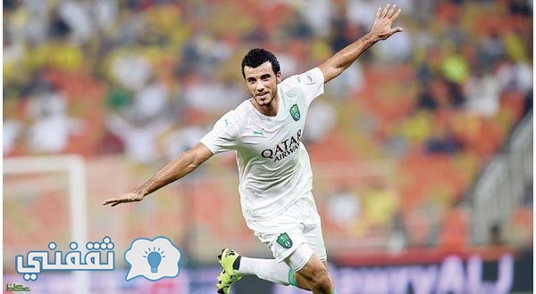 عمر السومة هاتريك في ربع ساعة نتيجة مباراة الأهلي وهجر