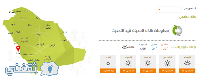 أرصاد : الطقس في الرياض والمدنية المنورة ومكة المكرمة وجدة والخرج ودرجات الحرارة المتوقعة