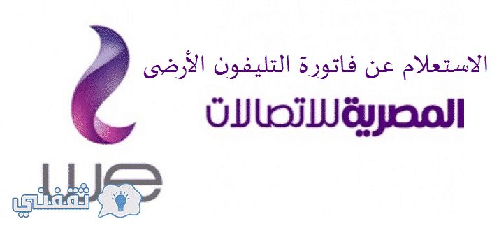 الاستعلام عن فاتورة التليفون الارضى المصرية للاتصالات billing.te.eg