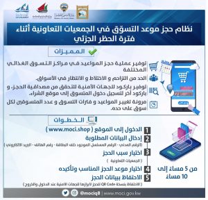 خطوات حجز موعد الجمعية التعاونية بالكويت من خلال الموقع الرسمي لوزارة التجارة والصناعة الكويتية2021