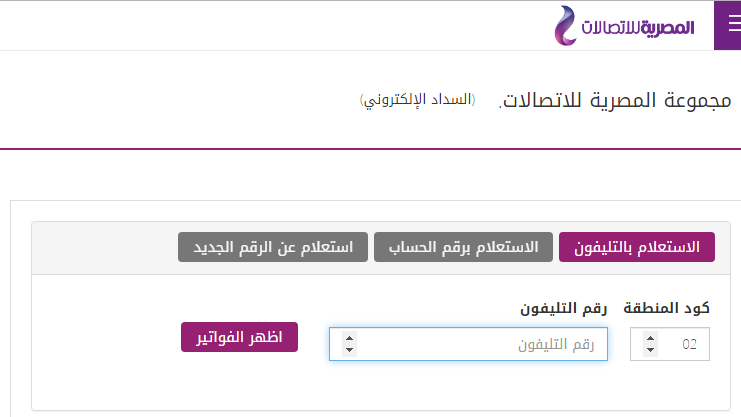 رابط الإستعلام فاتورة التليفون الأرضي مارس 2021 عبر موقع المصرية للإتصالات we