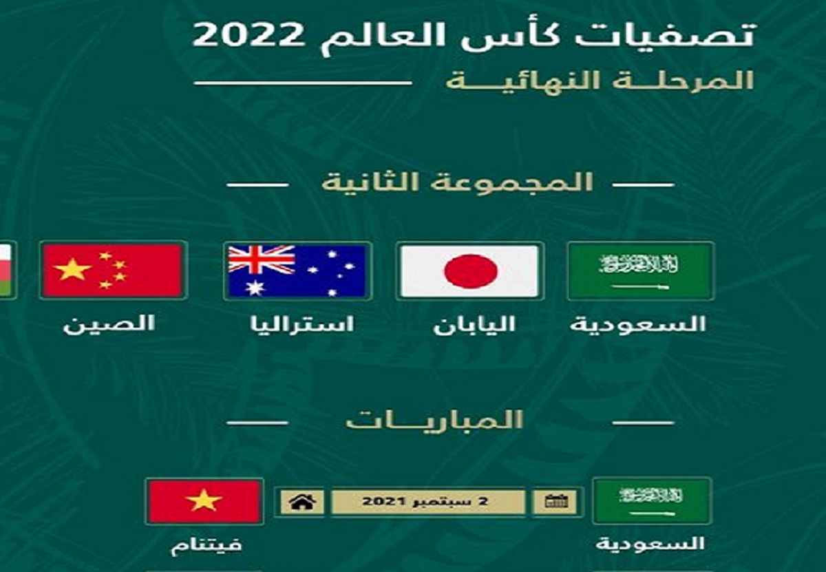 جدول مباريات المنتخب السعودي في تصفيات كأس العالم 2022 بالدور الثالث
