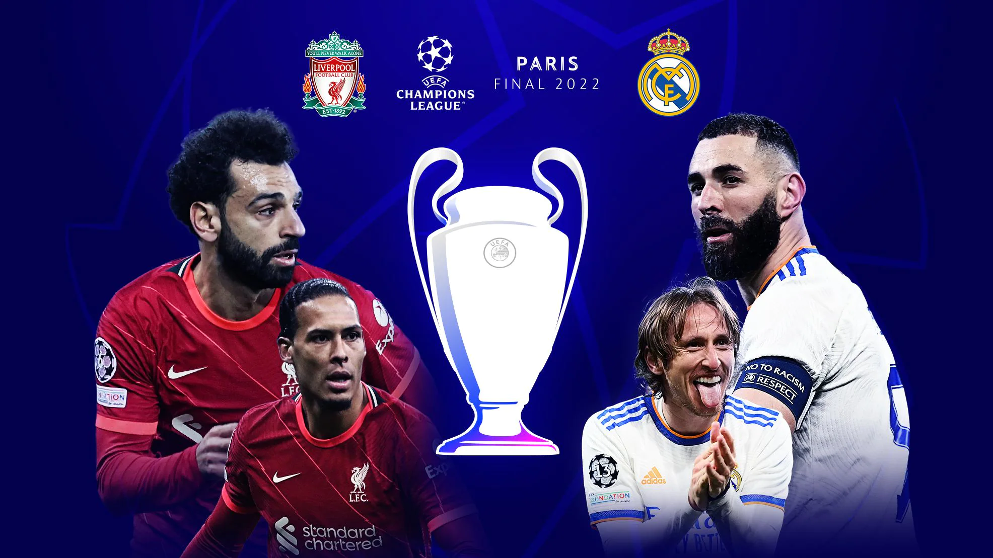 موعد مباراة ليفربول وريال مدريد والقنوات المفتوحة الناقلة نهائي دوري أبطال أوروبا