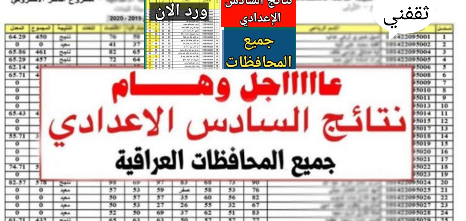 رابط نتائج السادس الاعدادي العراق 2023 الدور الثاني رسمياً epedu.gov.iq
