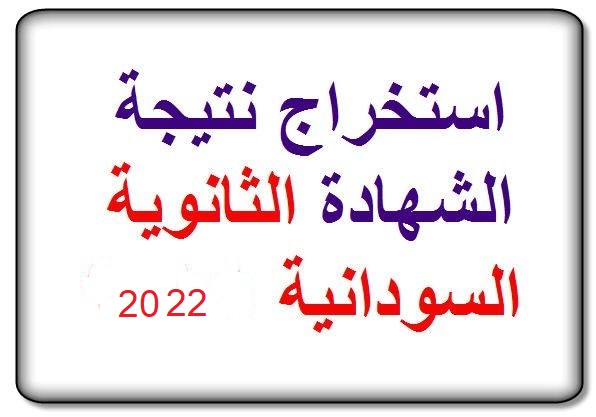 رابط إستخراج نتيجة الشهادة الثانوية السودانية 2022 من خلال موقع الوزارة الرسمي moe.gov.sd
