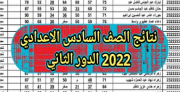 رابط استظهار نتائج السادس اعدادي 2022 الدور الثاني جميع المحافظات العراقية ادبي وعلمي تطبيقي احيائي