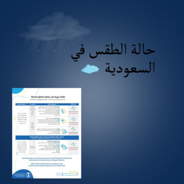 أحوال الطقس في السعودية أمطار رعدية وسيول في بعض المناطق نهاية العام