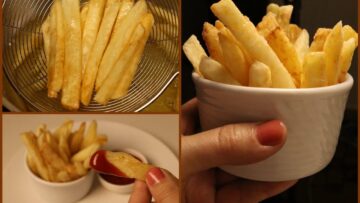 طريقة قلي البطاطس بدون زيت لطعم خيالي ورائع