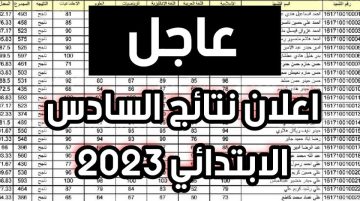 نتائج السادس الابتدائي 2023 طالع كشوفات PDF في جميع محافظات العراق